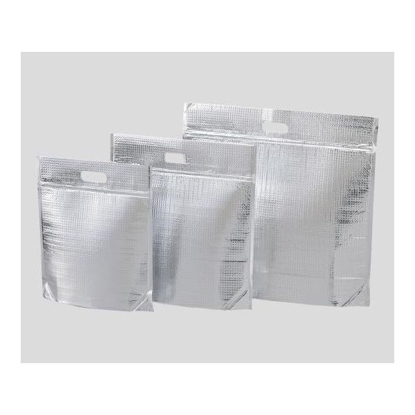 酒井化学工業 チャック付保冷・保温袋(ミナクールパック(R)) ジップ付角底折込袋M 50枚入 2-8691-06 1箱(50枚)（直送品）