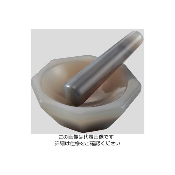 アズワン メノー乳鉢(浅型) φ65×φ80×16mm 乳棒付き 2-887-04 1個（直送品）