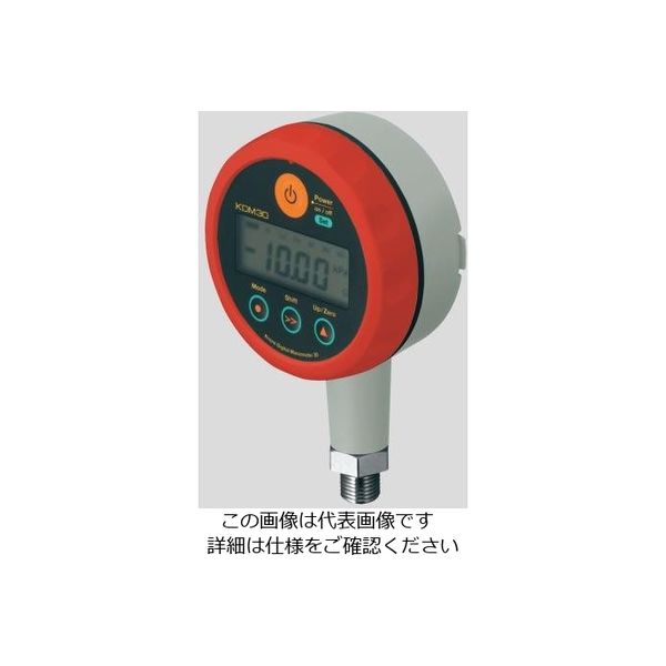 クローネ 高精度デジタル圧力計 006P(9V)乾電池タイプ レッド KDM30-10MPaG-B-RE 1台 2-9205-03（直送品）