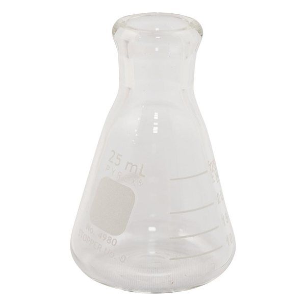コーニングインターナショナル 三角フラスコ 25mL 4980-25 1個 2-9430-02（直送品）