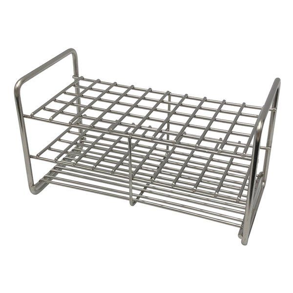 サンポー ステンレス試験管立 配列:5×10 サイズ:□12mm 10ー50L 1台 2-9502-04（直送品）