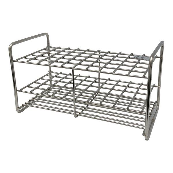 サンポー ステンレス試験管立 配列:5×10 サイズ:□14mm 12ー50H 1台 2-9502-05（直送品）