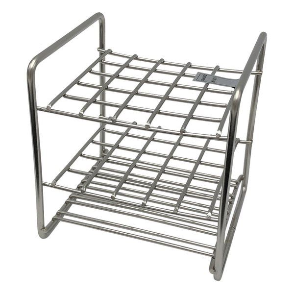 サンポー ステンレス試験管立 配列:5×5 サイズ:□15mm 13ー25H 1台 2-9502-09（直送品）