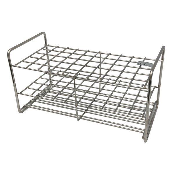 サンポー ステンレス試験管立 配列:5×10 サイズ:□17mm 15ー50H 1台 2-9502-19（直送品）