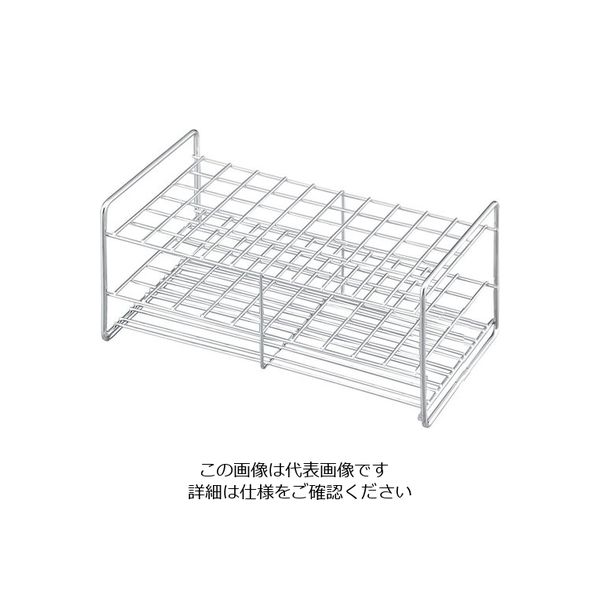 サンポー ステンレス試験管立 配列:6×10 サイズ:□17mm 15-60L 1個 2-9502-22（直送品）