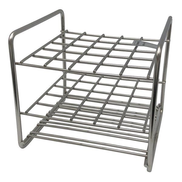 サンポー ステンレス試験管立 配列:5×5 サイズ:□18.5mm 16.5ー25H 1台 2-9502-25（直送品）