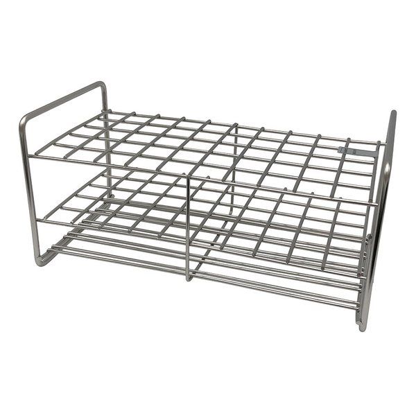 サンポー ステンレス試験管立 配列:5×10 サイズ:□18.5mm 16.5ー50H 1台 2-9502-27（直送品）