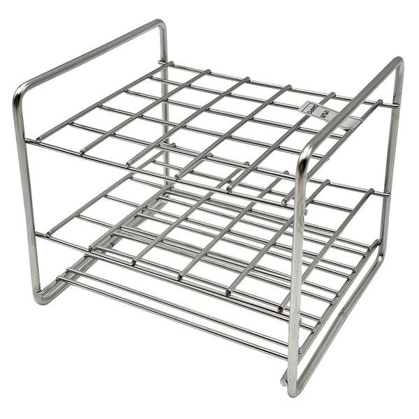 サンポー ステンレス試験管立 配列:5×5 サイズ:□20mm 18ー25H 1台 2-9502-33（直送品）