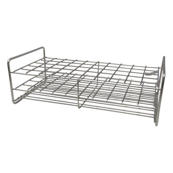 サンポー ステンレス試験管立 配列:5×10 サイズ:□23mm 21ー50L 1台 2-9502-45（直送品）