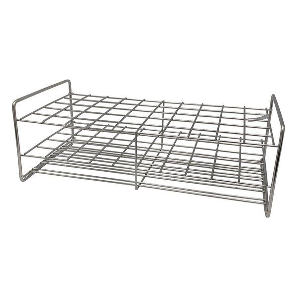 サンポー ステンレス試験管立 配列:5×10 サイズ:□27mm 25ー50 1台 2-9502-53（直送品）