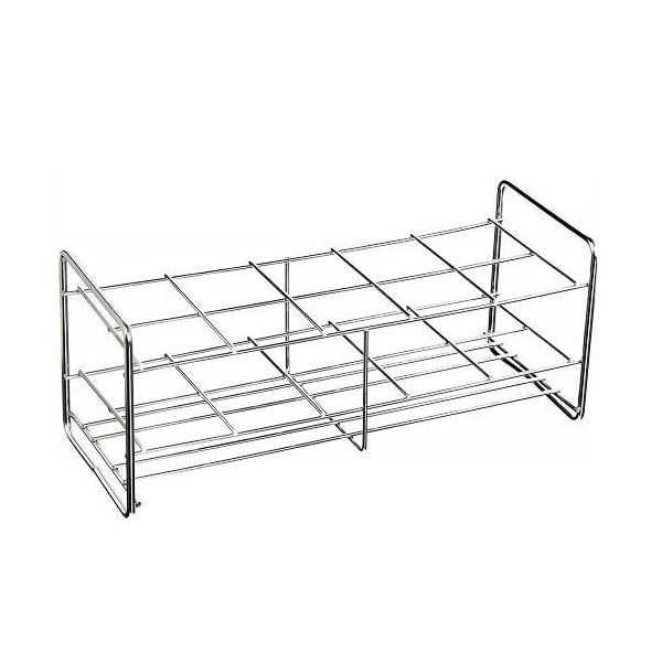 サンポー ステンレス試験管立 配列:2×5 サイズ:□42mm 40ー10 1台 2-9502-63（直送品）