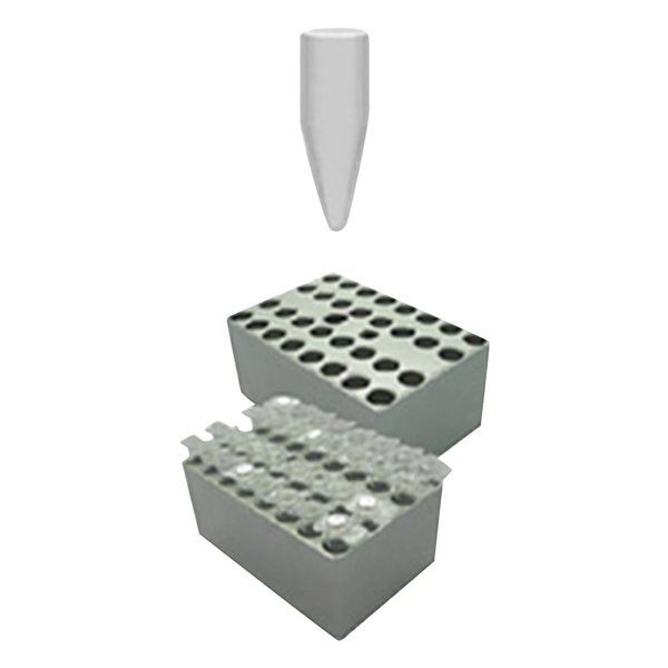 アズワン ミニブロックバス(ビーズ・ウォーターバス兼用)用 ブロック 0.2mlPCRチューブ 32本用 MD-MINI-B01 1個（直送品）