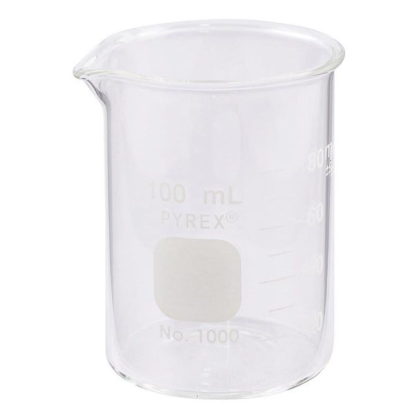 コーニングインターナショナル ビーカー PYREX(R) 100mL 1000-100 1個 2-9425-05（直送品）