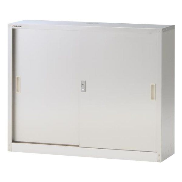 アズワン スリム薬品保管庫 (平棚・引違扉) SC-100FH 1台 3-1486-01（直送品）