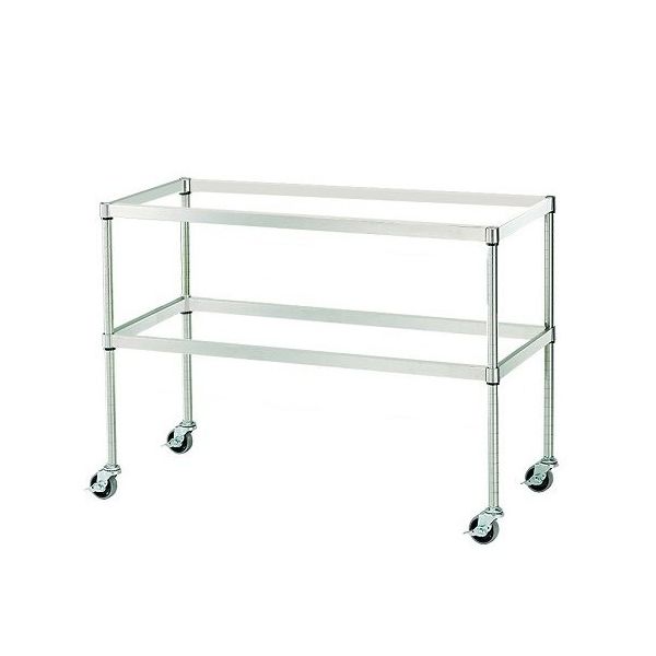 アズワン バスケットワゴン 2段 バスケット6個使用可 (SUS430製) 3-1544-03 1台（直送品）