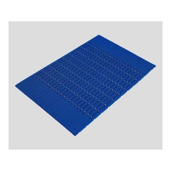 ミヅシマ工業 ストレートラインマット ブルー 401-0100 1枚 2-9877-03（直送品）