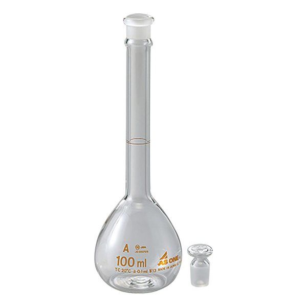 クライミング 酸洗浄済メスフラスコ 100mL 2030-07-20 1個 2-992-02（直送品）