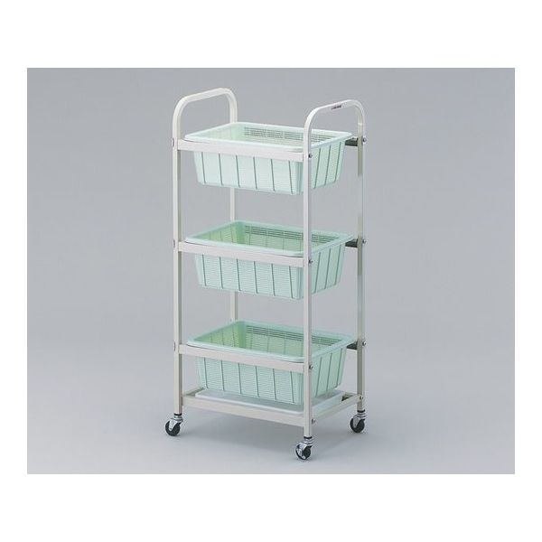 アズワン 三段ワゴン 518×363×1120mm TY-3H-R 1台 4-149-02（直送品）