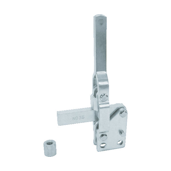 大阪角田興業 角田 ハンドル縦型トグルクランプ(下方押え型) No.35 締圧力1.5kN KC-35 1個 121-7861（直送品）