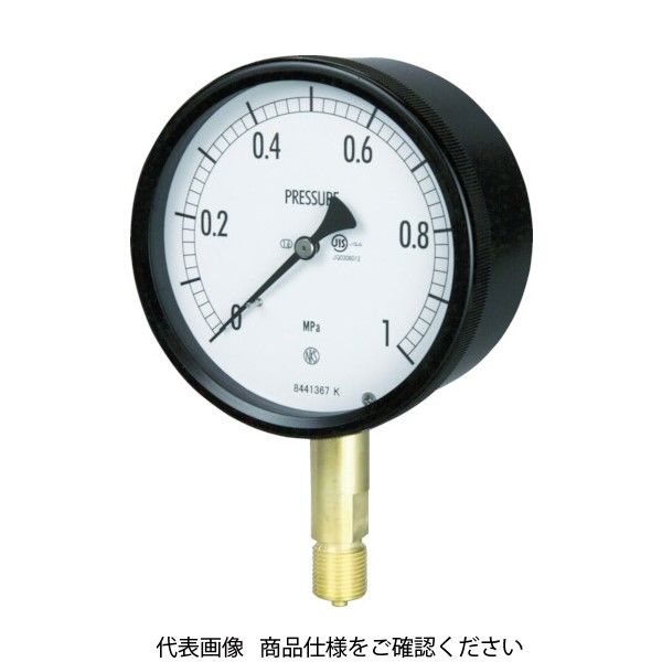 長野計器 長野 密閉形圧力計 A枠立型 Φ100 最小目盛0.100 BE10-131-6.0MP 1個 157-6160（直送品）