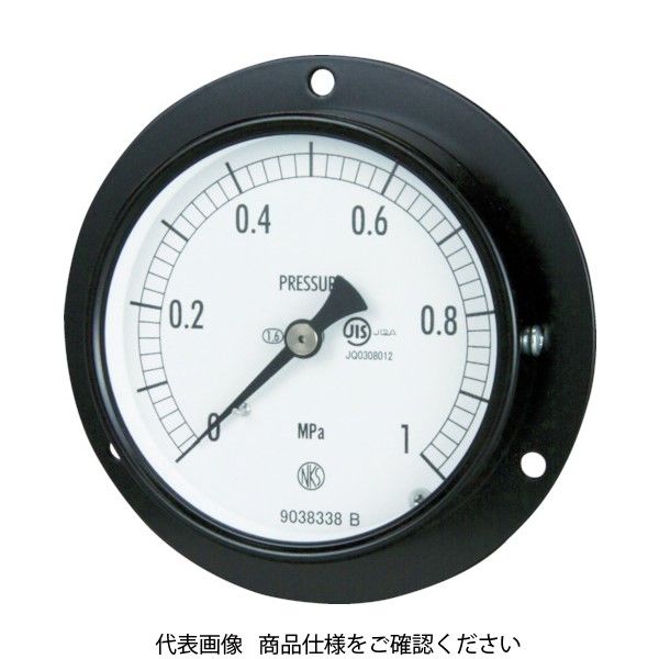 長野計器 普通形圧力計（A枠立形・φ100・G3 8B・0.0〜0.60Mpa） AE20