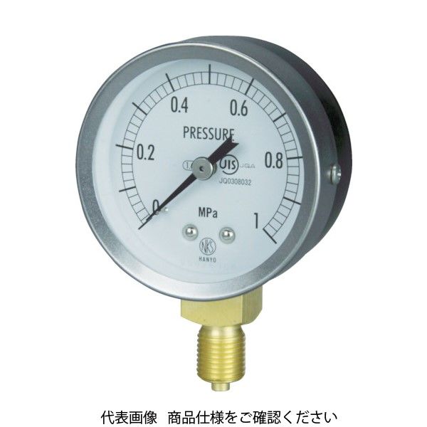 長野計器 長野 JIS汎用形圧力計A枠(ストレート) 圧力レンジ(MPa):0.0~1.60 GS50-121-1.6MP 1個 277-2507（直送品）