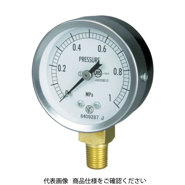 長野計器 長野 JIS汎用形圧力計A枠(テーパー) 圧力レンジ(MPa):0.0~0.16 GS50-171-0.16MP 1個  277-2574（直送品） - アスクル