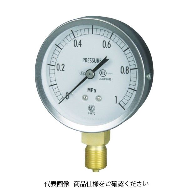 長野計器 長野 JIS汎用形圧力計(A枠) 圧力レンジ(MPa):0.0~0.60 GS51-131-0.6MP 1個 277-2728（直送品）