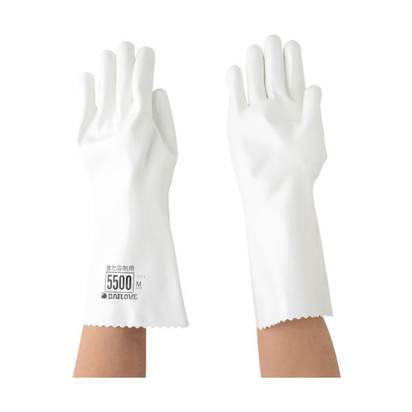ダイヤゴム DAILOVE 耐溶剤用手袋 ダイローブ5500(M) D5500-M 1双 324-7261（直送品）