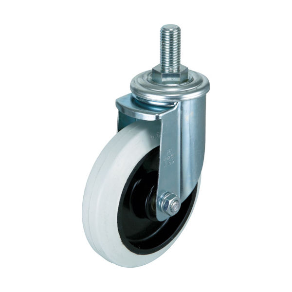 ワコーパレット エアーキャスターねじ込みタイプ(ホワイトゴム自在車) AHT-125-NRB-W 1個 365-7728（直送品）