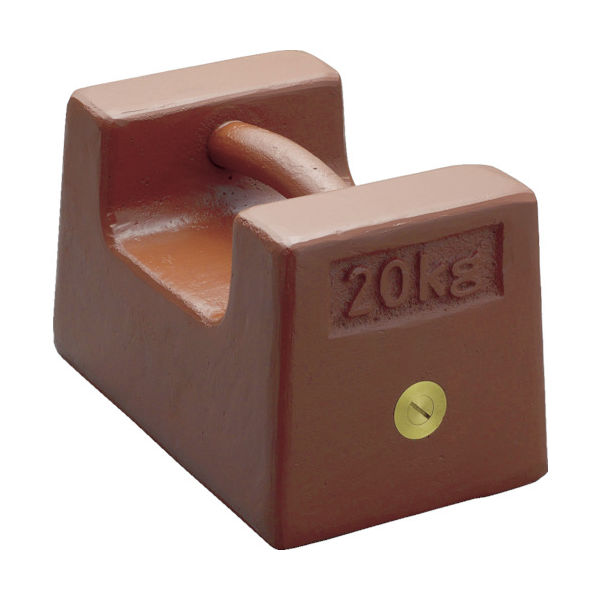 新光電子 ViBRA 鋳鉄製枕型分銅 5kg M2級 M2RF-5K 1個 392-4530（直送品）