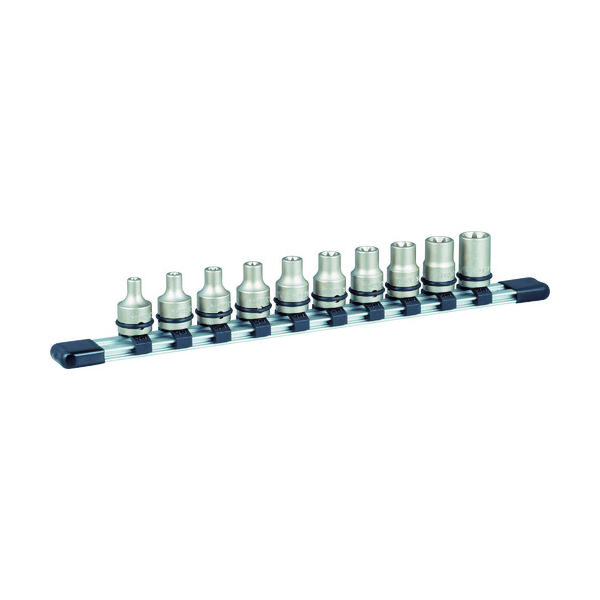 TONE インパクト用トルクスソケットセット(ホルダー付) 10pcs HATXE310 1セット 396-4361（直送品）