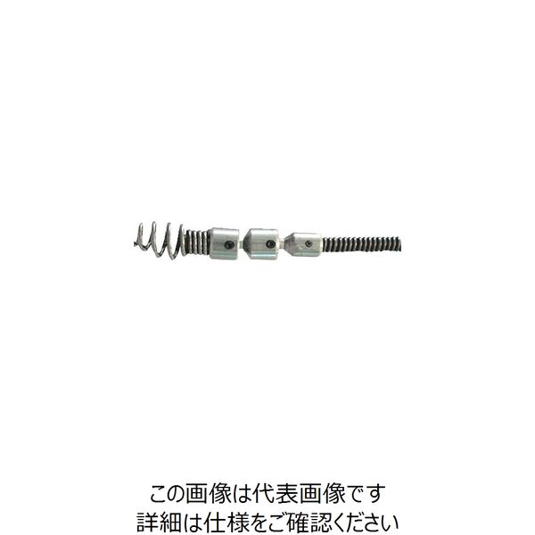 カンツール 排水管掃除機用交換ケーブル フレキシブルスネークワイヤー シングル・ワイヤー6mm×5m SW0605 1本 404-6064（直送品）  - アスクル