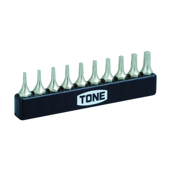 TONE オフセット式ラチェットドライバー用ビット トルクスプラスビットセット 10点セット BTIP10S 1セット 405-7538（直送品）