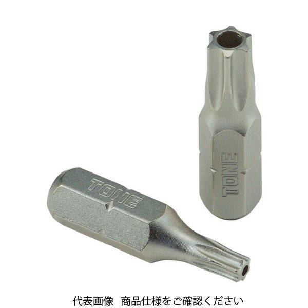 TONE T型トルクスビット(いじり防止タイプ) 先端規格T10 BTT10HS 1セット 405-7635（直送品）