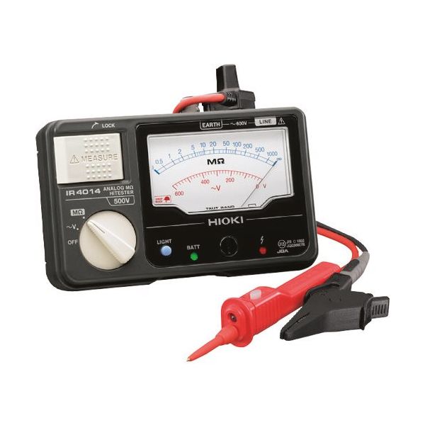 日置電機 HIOKI アナログ絶縁抵抗計(単レンジ) IR4014ー11 1台(1個) 408-4161（直送品）