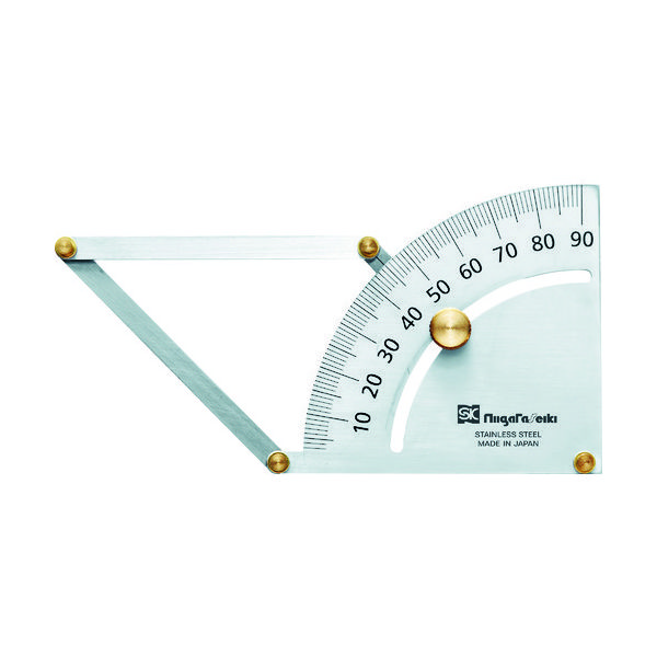 新潟精機 SK インサイドプロタラクター 測定範囲10~90° IP-90 1個 412-1597（直送品）