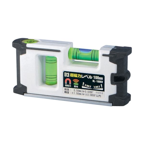 新潟精機 SK 超磁力レベル 100mm ML-100KW 1個 412-1619（直送品）