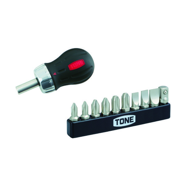 TONE ラチェットスタビードライバーセット RSD10S 1セット 412-5169（直送品）