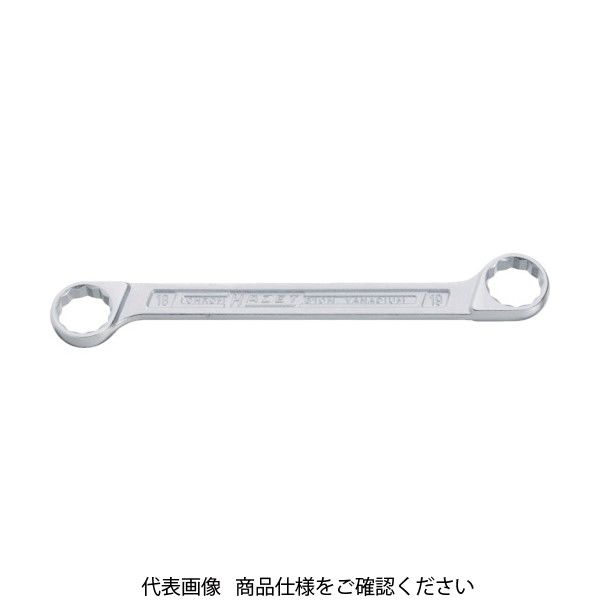 HAZET 両口めがねレンチ (ストレート) 12X13mm 610N-12X13 1丁 439-3988（直送品）