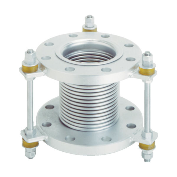 トーフレ フランジ無溶接型防振継手 10K SS400 50AX150L VJ10K-50-150 1本 439-8611（直送品）