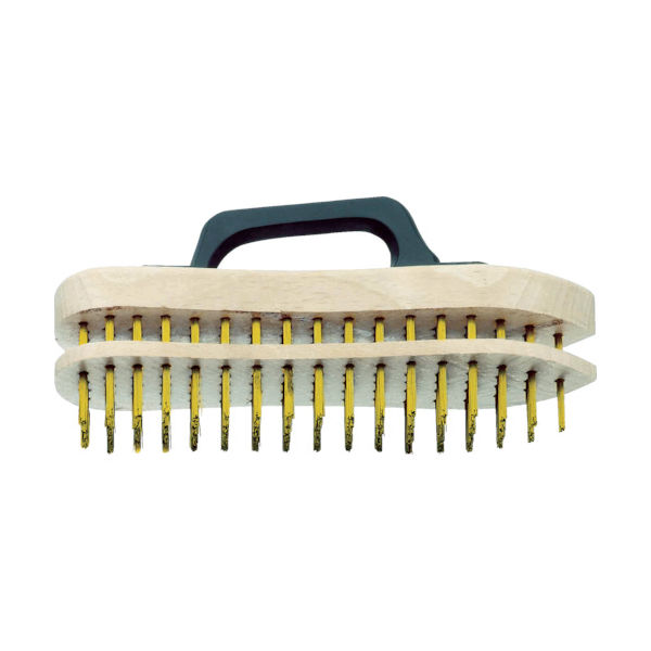 LESSMANN 【売切廃番】 アジャスタブルハンドブラシ 真鍮メッキ線 140951 1本 442-4751（直送品）