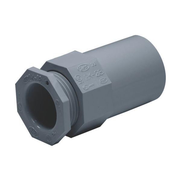 日動電工 2号コネクタ28(グレー) 2K28GHW 1個 443-6768（直送品）