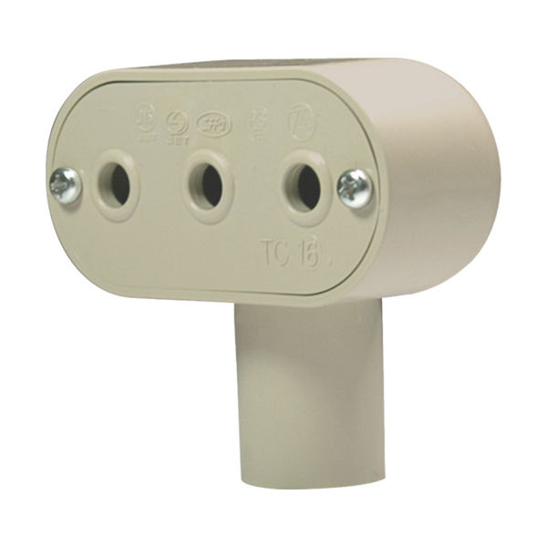 日動電工 ターミナルキャップ16(アイボリー) TC16JHW 1個 443-7381（直送品）