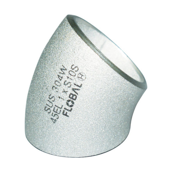 フローバル FLOBAL 45°エルボ(ロング)S10S 09100022 B-45EL-10S-20A 1個 444-5309（直送品）