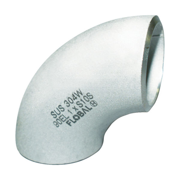 フローバル 90°エルボ(ロング)S10S 09100003 B-90EL-10S-25A 1個 444-5406（直送品）