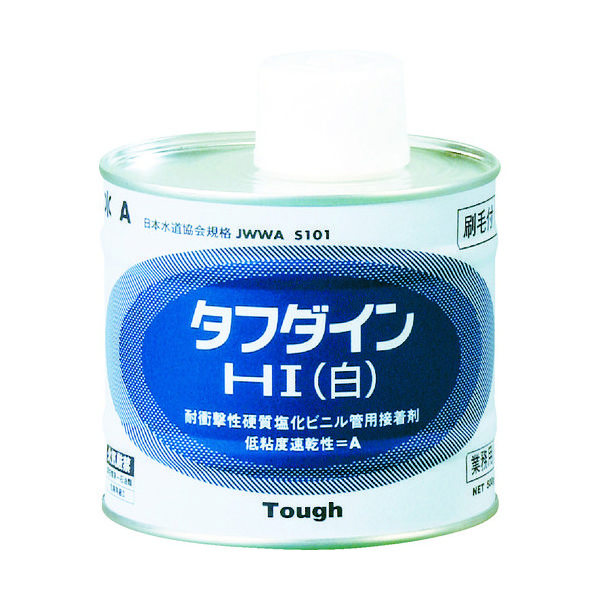 クボタ クボタケミックス 塩ビ用接着剤 タフダインHI白 500G WHITE500G 1缶(500g) 446-6519（直送品）