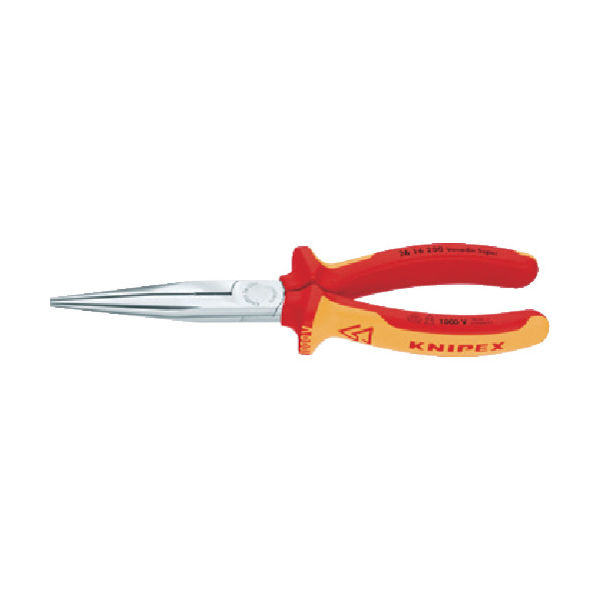 KNIPEX 絶縁1000Vロングラジオペンチ 200mm 2616-200 1丁 446-7558（直送品）