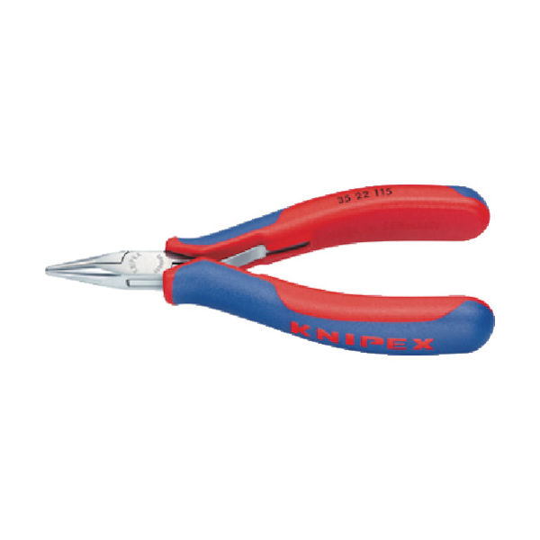 KNIPEX 精密用プライヤー 半丸 115mm 3522-115 1丁 446-7809（直送品）