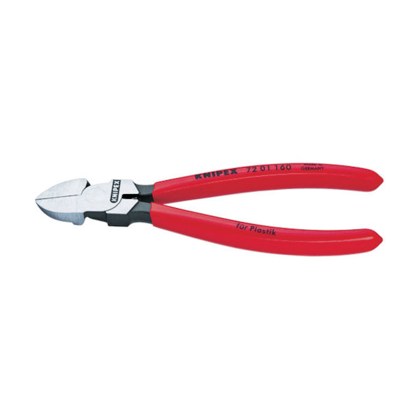 KNIPEX プラスチック用ニッパー プラスチックハンドル 180mm 7201-180 1丁 446-8716（直送品）